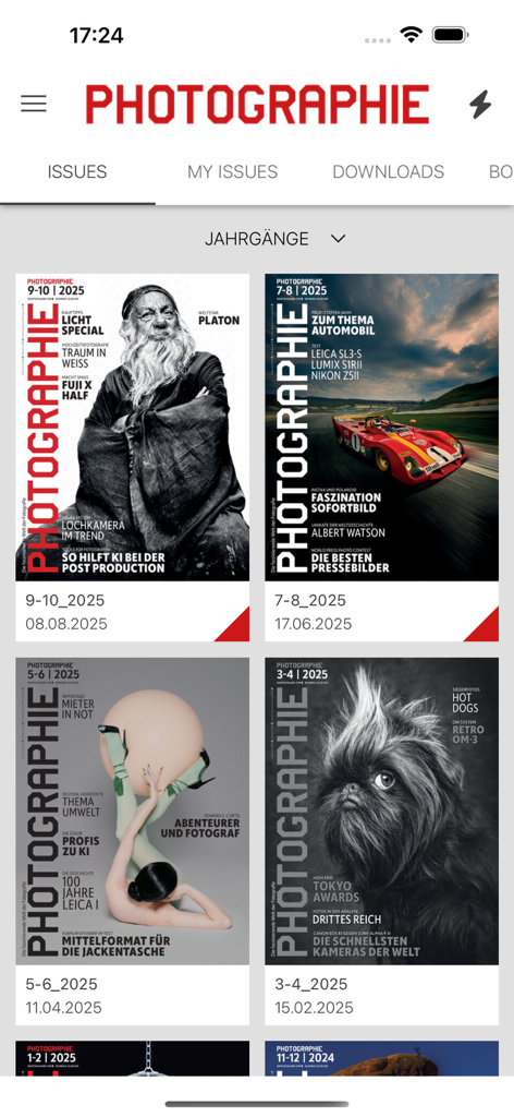 Photographie Magazin - Digital library of Photographie Magazin showing various issue covers