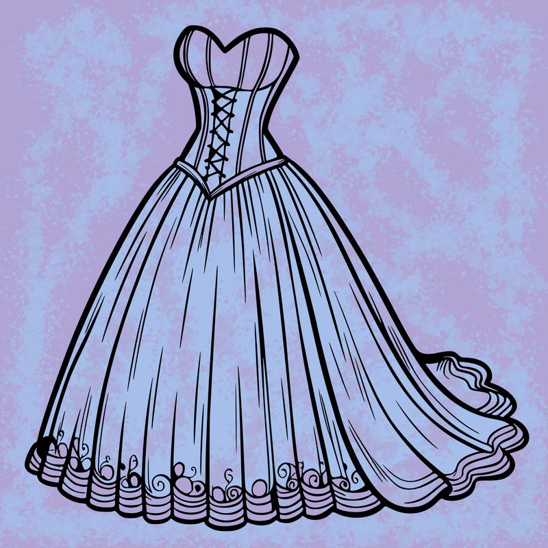 wedding dress-corset and a long and flowy skirt