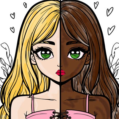 realistic girl split