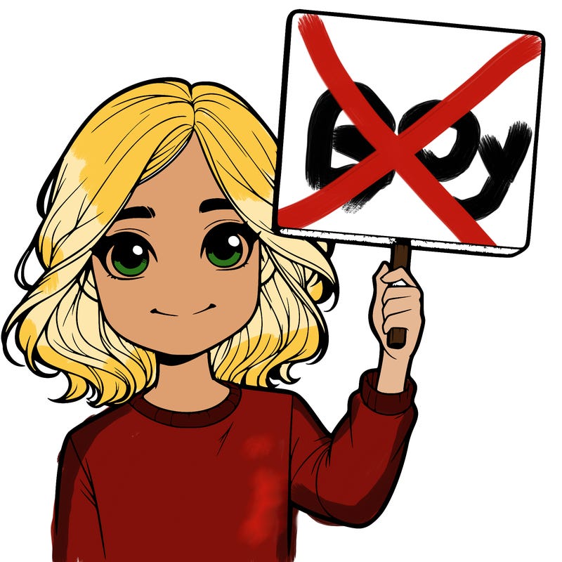 realistic girl holding up a sign