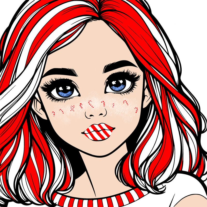 realistic girl whith cute eyes