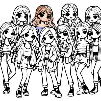 group of girls
