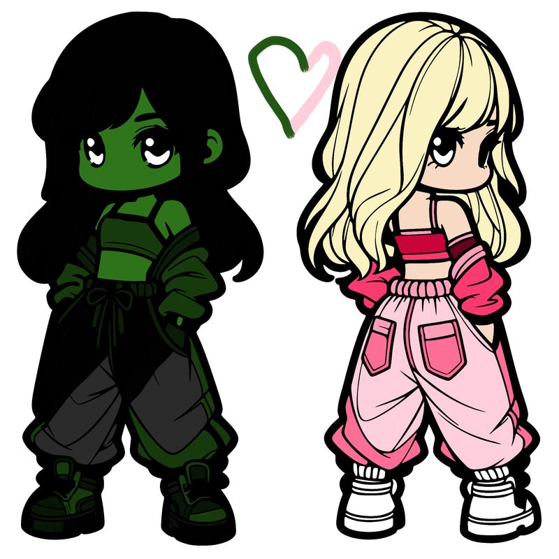 girl in crop top and baggy pants