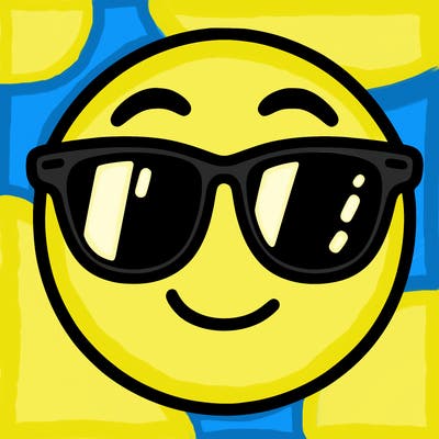 emoji with sunglasses