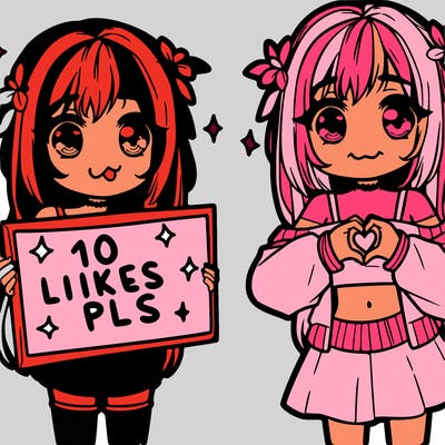 girl holding a sign that says 10 likes pls