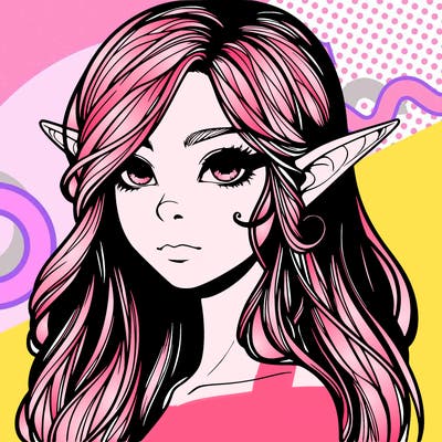 elf girl realistic dark fantasy