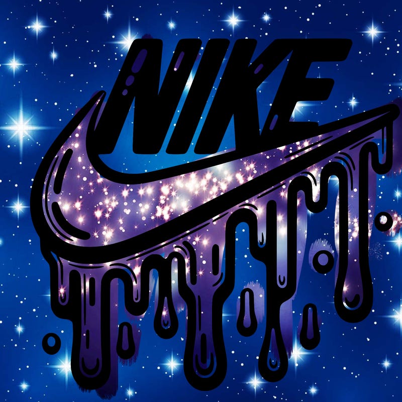 dripping nike logo
