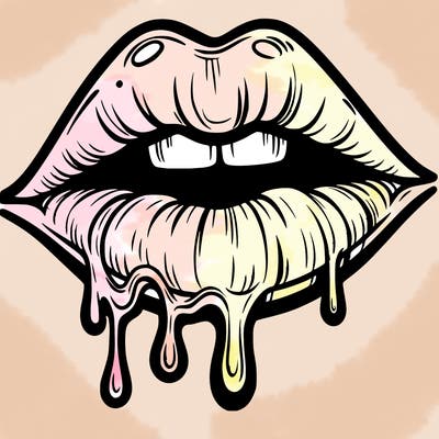 lips that look realistic and drip