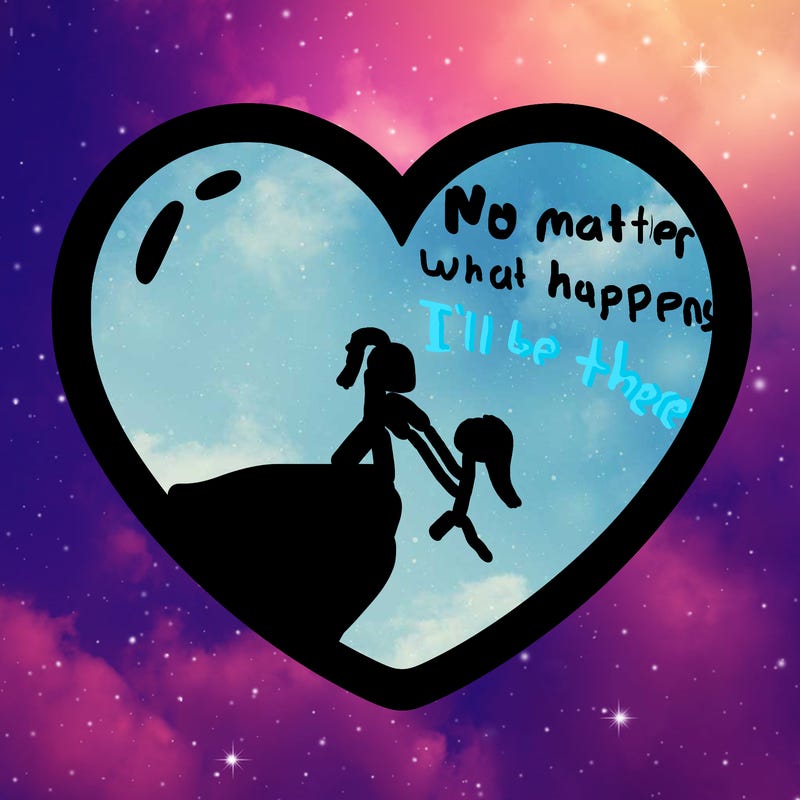a blank heart