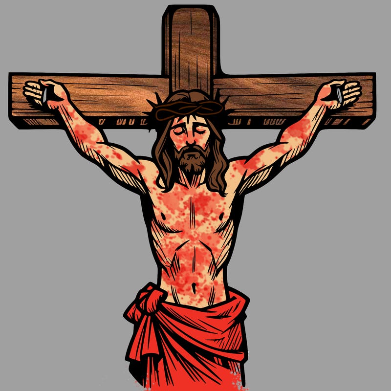 jesus on the cross dieing for our sins