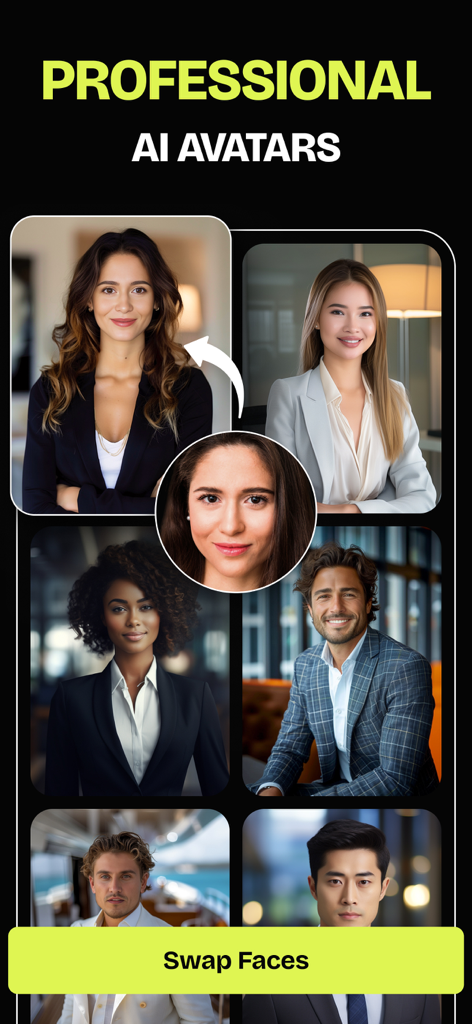 FaceSwap Studio: Video + Photo - FaceSwap Studio professional AI avatars for realistic business headshots