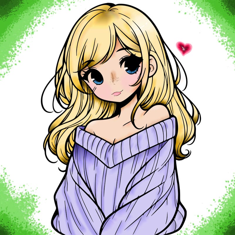 shy pretty girl wearing a sweater that is falling off one shoulder portrait