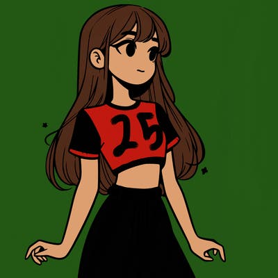 girl in a cute crop top