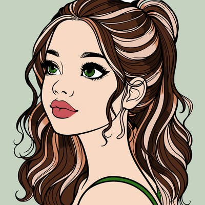 beautiful realistic girl