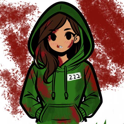 a woman wearing a hoodie