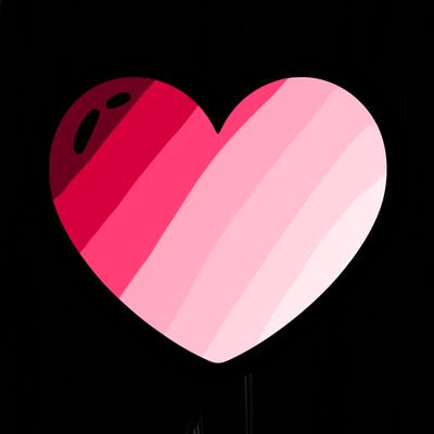 a blank heart