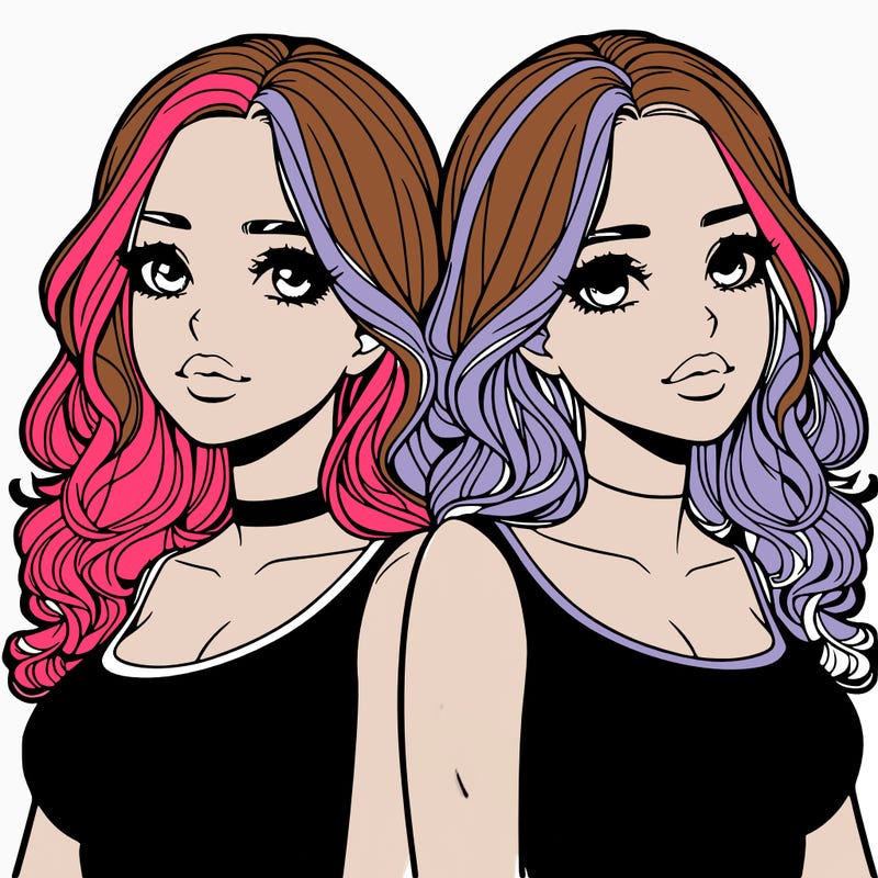 realistic twin sisters