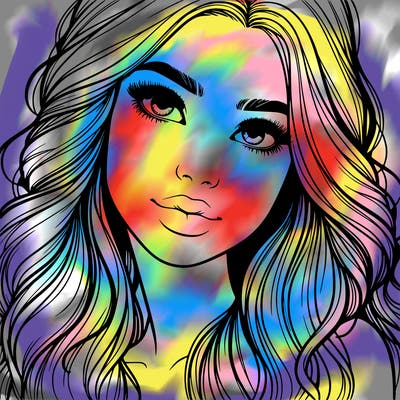 beautiful realistic girl