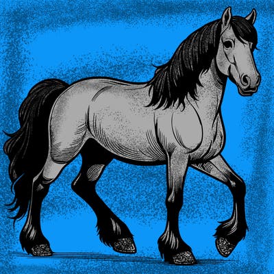 realistic horse