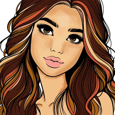 beautiful realistic girl