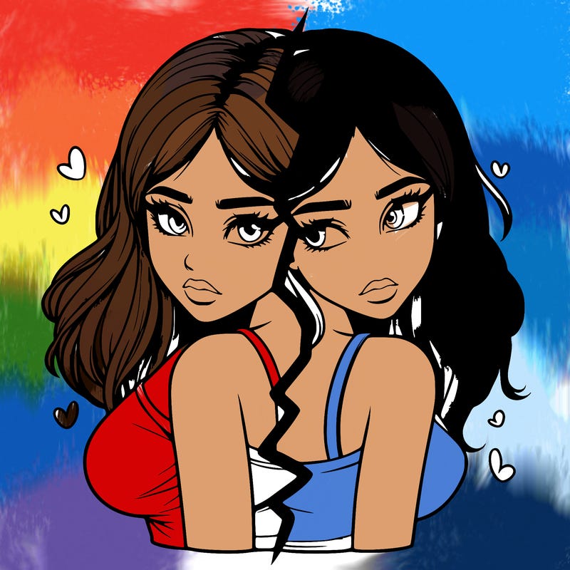 realistic girl split