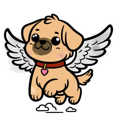 dog with wings