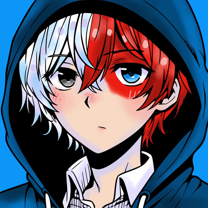 anime guy in hoodie