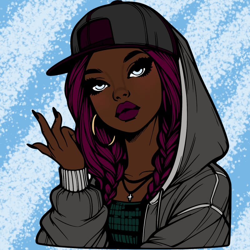 realistic hip hop girl