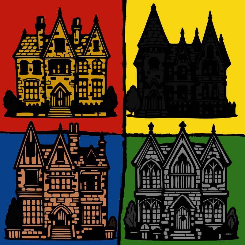 four hogwarts house