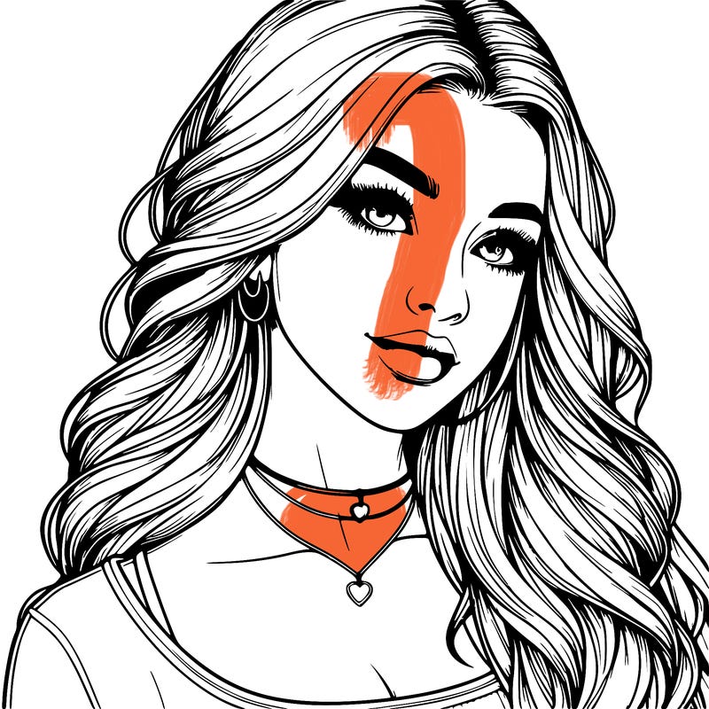 detailed realistic girl