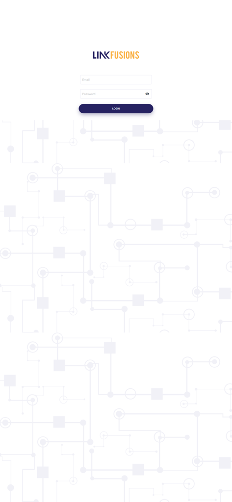 LinkFusions app login interface for lead generation and business marketing