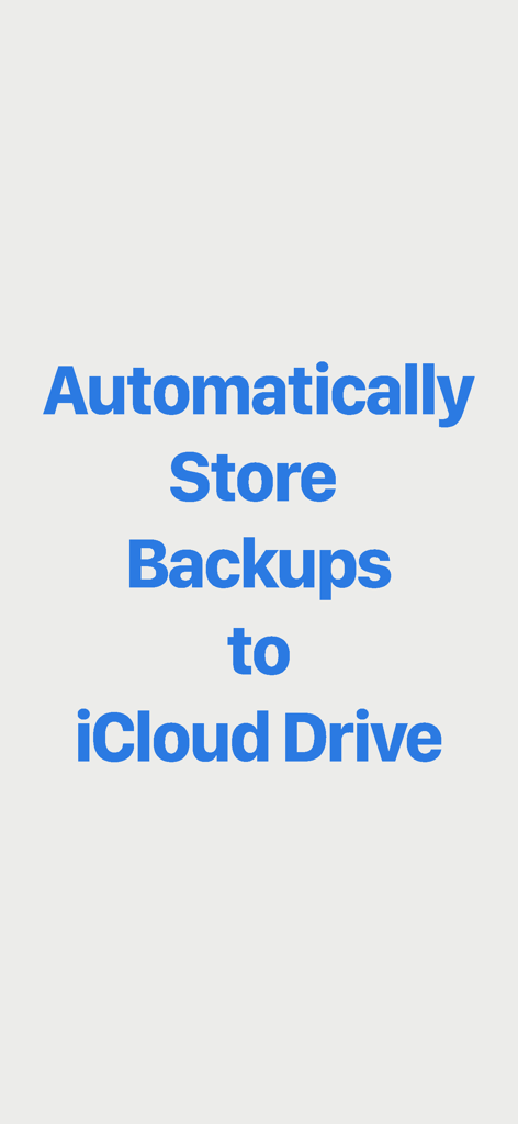 Gráfico de texto que indica Almacenar Copias de Seguridad Automáticamente en iCloud Drive