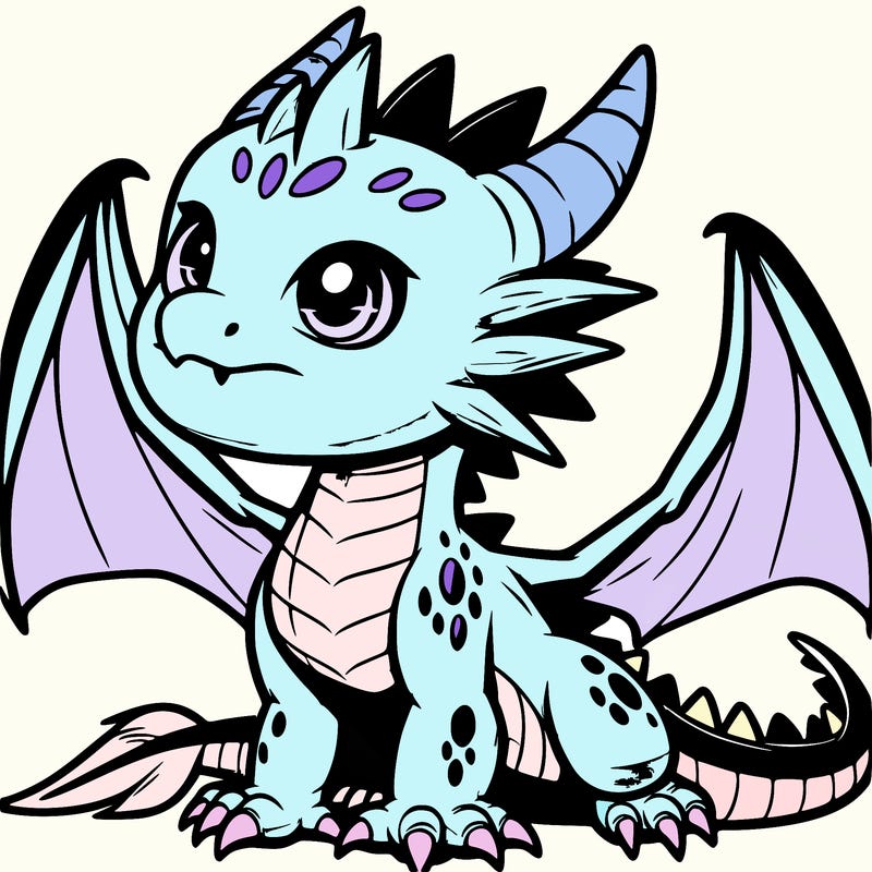 fierce baby night dragon