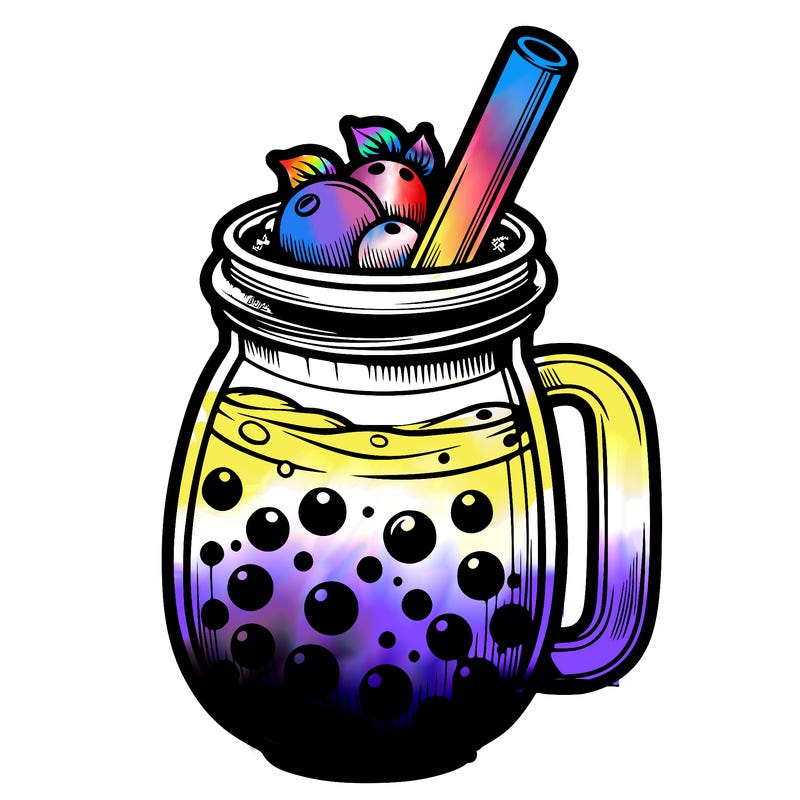 boba tea big realistic