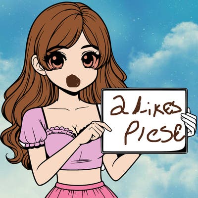 realistic pretty girl holding blank sign