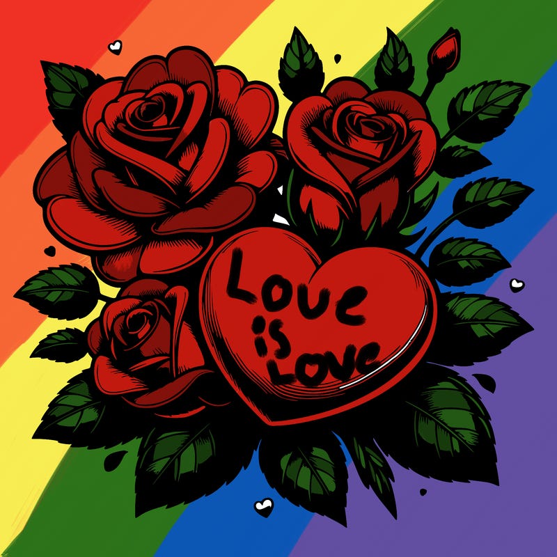 realistic hearts and roses