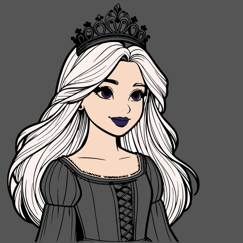 a realistic medieval princess with a tiara