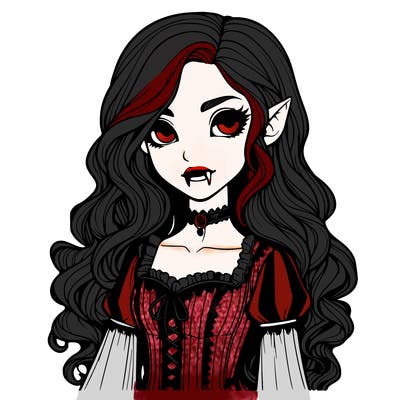 realistic vampire girl