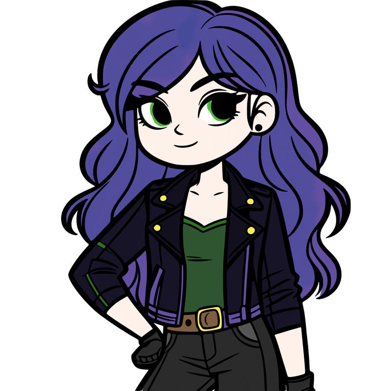 girl in leather