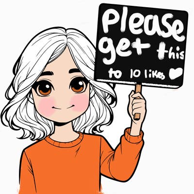 realistic girl holding up a sign