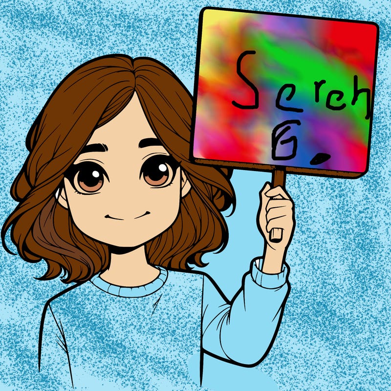 realistic girl holding up a sign