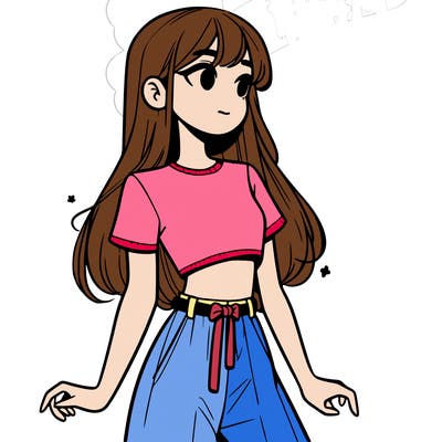 girl in a cute crop top