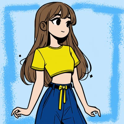 girl in a cute crop top