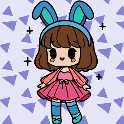 girl in  bunny costume