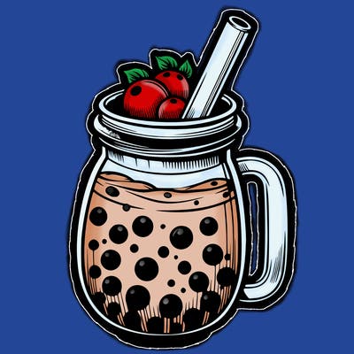 boba tea big realistic