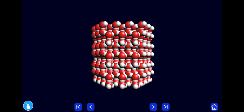 If You Could See an Atom - Uma visualização 3D de moléculas de água dispostas em um grupo estruturado
