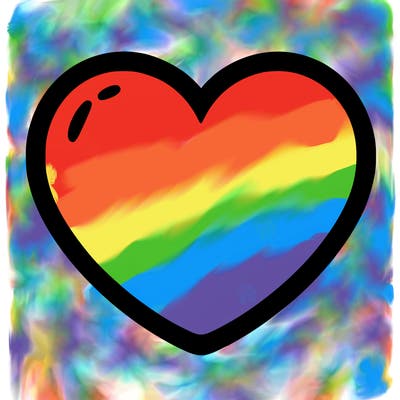 a blank heart