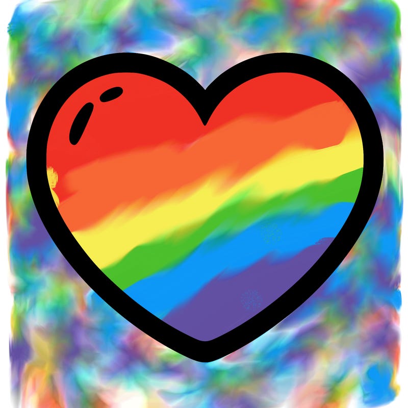 a blank heart