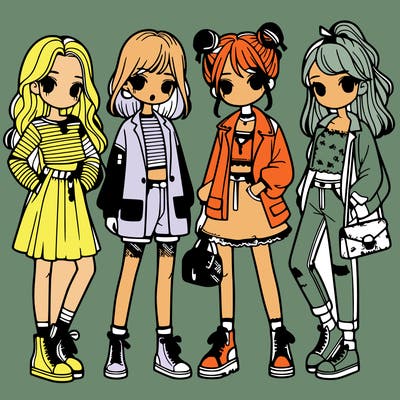 girls with fashion