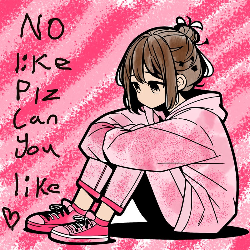 sad anime girl sitting alone